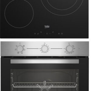 Conjunto Beko BBSE12120XD Vitroceramica + Horno Multifunción