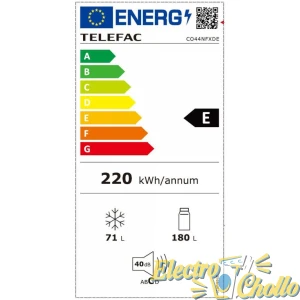 Frigorifico Telefac DPF585NFXDE 178x71Cm Inox