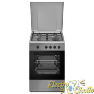 Cocina Nevir NVR-CB4H-TI 4 Fuegos + Horno 50x85CM Inox