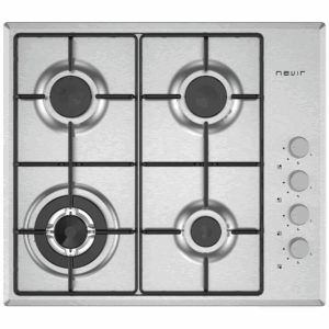 PLACA GAS NEVIR NVR-PG4WE-60 4 FUEGO 60CM